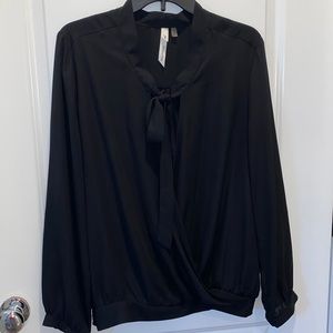 Black Tie Blouse